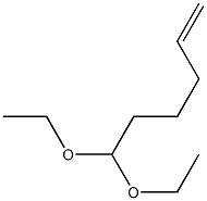 5-Hexenal diethyl acetal Struktur