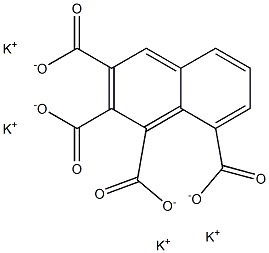 1,2,3,8-Naphthalenetetracarboxylic acid tetrapotassium salt Struktur