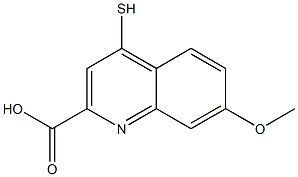 4-Mercapto-7-methoxyquinoline-2-carboxylic acid Struktur