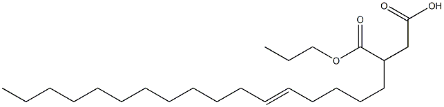 3-(5-Heptadecenyl)succinic acid 1-hydrogen 4-propyl ester Struktur