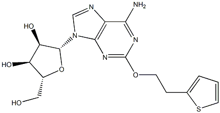 2-[2-(2-Thienyl)ethoxy]adenosine Struktur