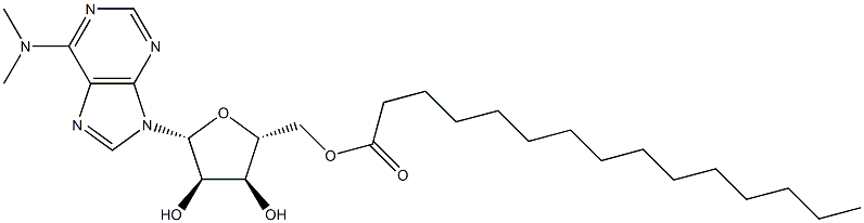 N,N-Dimethyl-5'-O-pentadecanoyladenosine Struktur