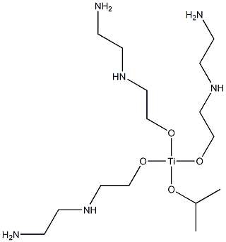 Isopropoxytris[2-(2-aminoethyl)aminoethoxy] titanium(IV) Struktur