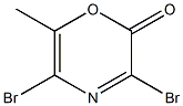 3,5-Dibromo-6-methyl-2H-1,4-oxazin-2-one Struktur