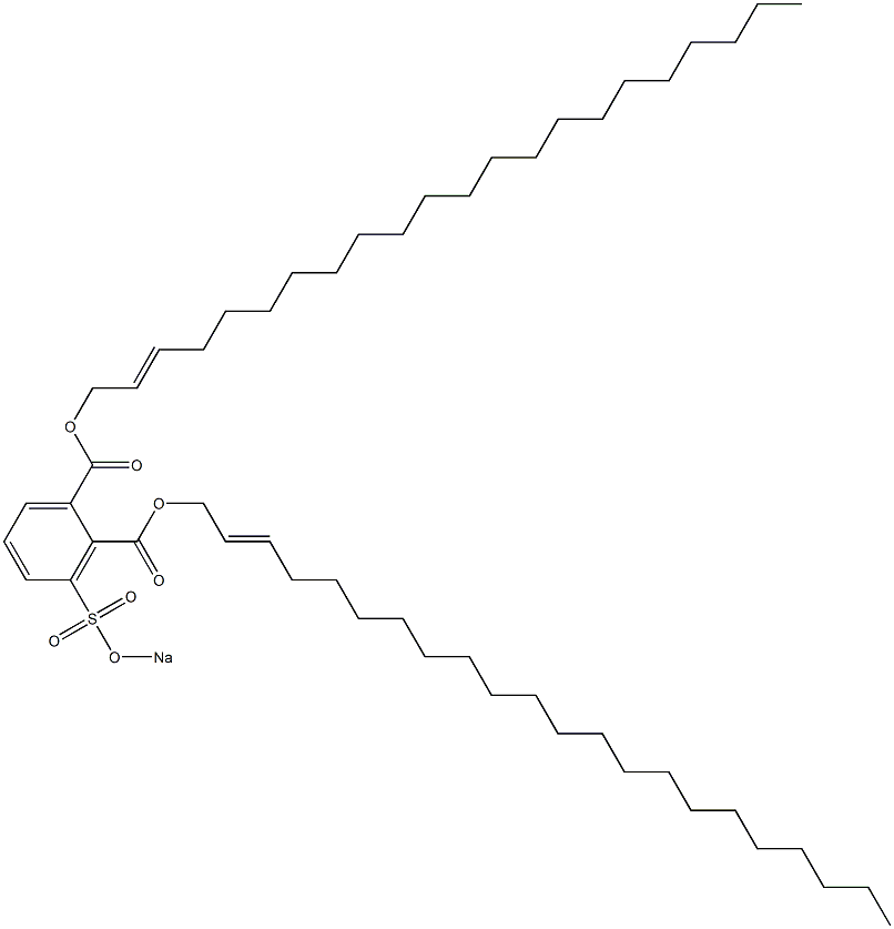 3-(Sodiosulfo)phthalic acid di(2-docosenyl) ester Struktur