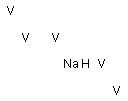 Pentavanadium sodium Struktur