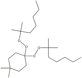 4,4-Dimethyl-1,1-bis(1,1-dimethylhexylperoxy)cyclohexane Struktur