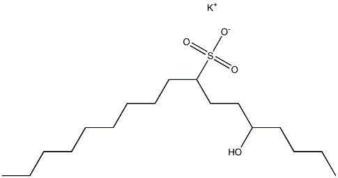 5-Hydroxyheptadecane-8-sulfonic acid potassium salt Struktur