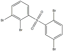 2,3-Dibromophenyl 2,5-dibromophenyl sulfone Struktur