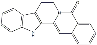 5,7,8,13-Tetrahydrobenzo[g]indolo[2,3-a]quinolizine-5-one Struktur