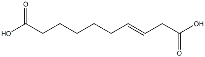 3-Decenedioic acid Struktur