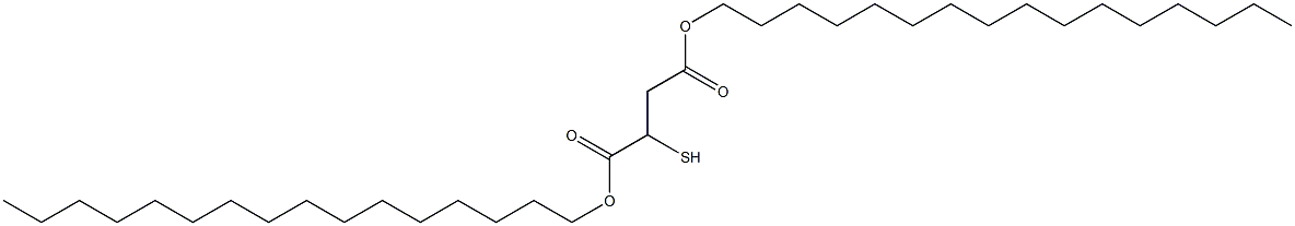 2-Mercaptosuccinic acid dihexadecyl ester Struktur