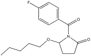 5-(Pentyloxy)-1-[4-fluorobenzoyl]pyrrolidin-2-one Struktur