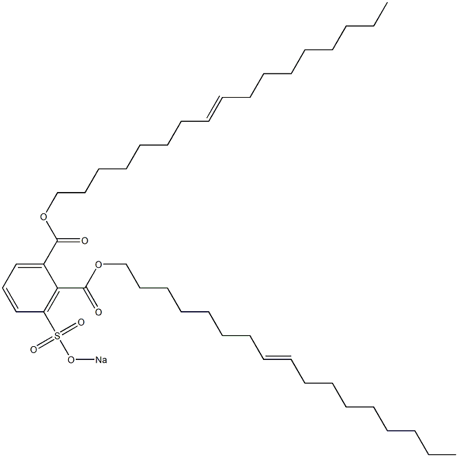 3-(Sodiosulfo)phthalic acid di(8-heptadecenyl) ester Struktur