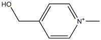 4-Hydroxymethyl-1-methylpyridinium Struktur