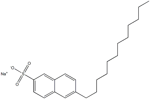 6-Dodecyl-2-naphthalenesulfonic acid sodium salt Struktur