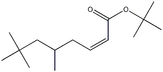 (Z)-5,7,7-Trimethyl-2-octenoic acid tert-butyl ester Struktur