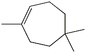 1,5,5-Trimethyl-1-cycloheptene Struktur