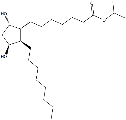 (9S,11S)-9,11-Dihydroxyprostan-1-oic acid isopropyl ester Struktur