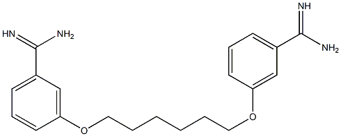 3,3'-[1,6-Hexanediylbis(oxy)]bis[benzamidine] Struktur