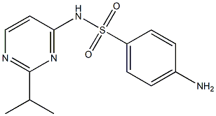 4-Amino-N-(2-isopropyl-4-pyrimidinyl)benzenesulfonamide Struktur