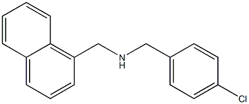 N-(4-Chlorobenzyl)-1-naphthalenemethanamine Struktur