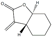 (3aR,7aS)-3a,4,5,6,7,7a-Hexahydro-3-methylenebenzofuran-2(3H)-one Struktur