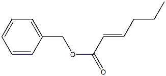 (E)-2-Hexenoic acid benzyl ester Struktur