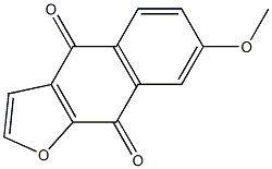 7-Methoxynaphtho[2,3-b]furan-4,9-dione Struktur