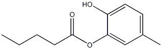 Valeric acid 2-hydroxy-5-methylphenyl ester Struktur