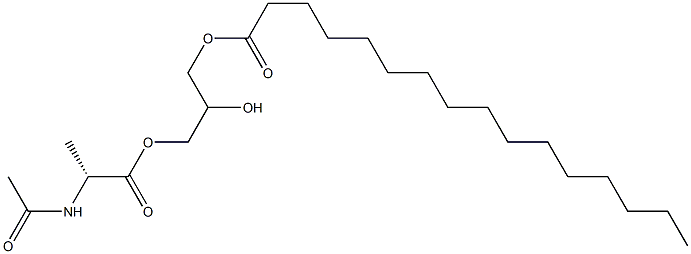 1-[(N-Acetyl-D-alanyl)oxy]-2,3-propanediol 3-hexadecanoate Struktur