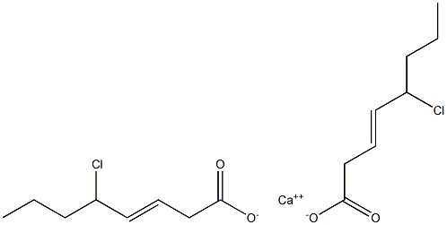 Bis(5-chloro-3-octenoic acid)calcium salt Struktur