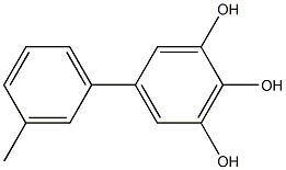 5-(3-Methylphenyl)benzene-1,2,3-triol Struktur