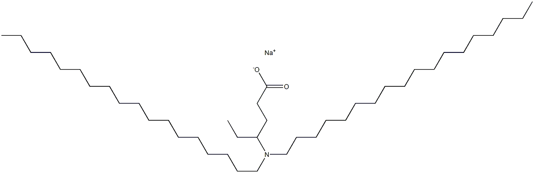 4-(Dioctadecylamino)hexanoic acid sodium salt Struktur