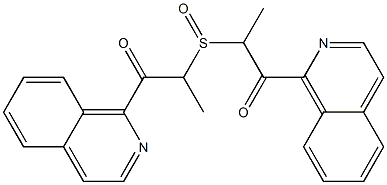 Methyl(2-oxo-2-(isoquinolin-1-yl)ethyl) sulfoxide Struktur