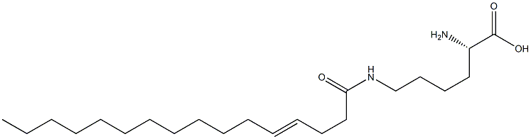 N6-(4-Hexadecenoyl)lysine Struktur