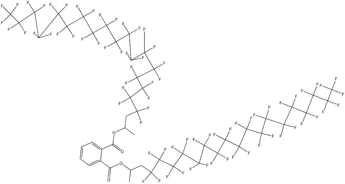 Phthalic acid di[2-(heptatriacontafluorooctadecyl)-1-methylethyl] ester Struktur