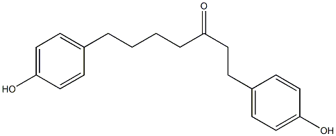 1,7-Bis(4-hydroxyphenyl)-3-heptanone Struktur