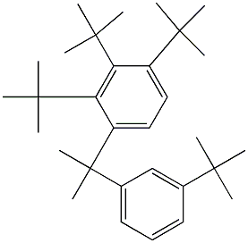 2-(2,3,4-Tri-tert-butylphenyl)-2-(3-tert-butylphenyl)propane Struktur