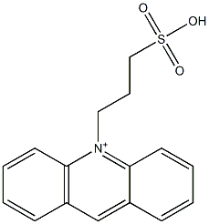 10-(3-Sulfopropyl)acridine-10-ium Struktur