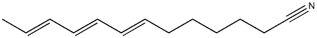 7,9,11-Tridecatrienenitrile Struktur