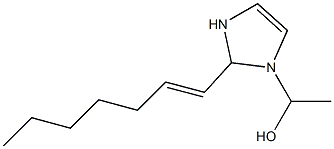 1-(1-Hydroxyethyl)-2-(1-heptenyl)-4-imidazoline Struktur