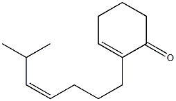 2-[(Z)-6-Methyl-4-heptenyl]-2-cyclohexen-1-one Struktur