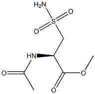 N-Acetyl-3-sulfamoyl-L-alanine methyl ester Struktur