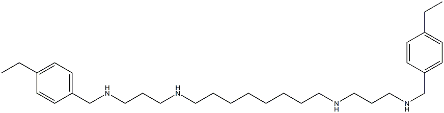 N,N'-Bis[3-(4-ethylbenzylamino)propyl]-1,8-octanediamine Struktur