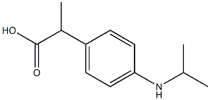 2-[4-(Isopropylamino)phenyl]propionic acid Struktur