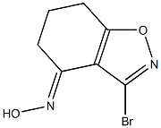 3-Bromo-4,5,6,7-tetrahydro-1,2-benzisoxazol-4-one oxime Struktur