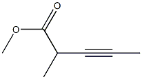 3-Pentyne-2-carboxylic acid methyl ester Struktur