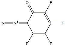 6-Diazo-2,3,4,5-tetrafluoro-2,4-cyclohexadien-1-one Struktur