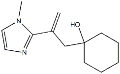 2-[1-(1-Hydroxycyclohexyl)-2-propen-2-yl]-1-methyl-1H-imidazole Struktur